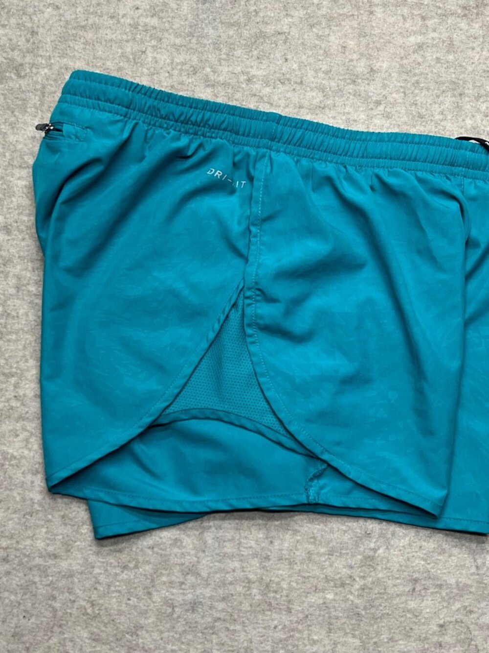 Nike Dri-Fit Teal Green Lined Nike Running Athletic Activewear Shorts Size XS - Picture 6 of 10